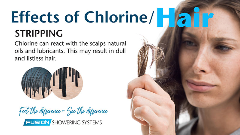 Effects of chlorine on hair - Stripping