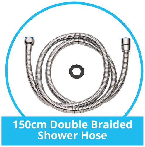 150cm Double Braided Shower Hose